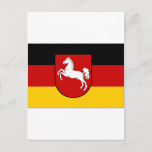 Deutschland Niedersachsen Zivile Flagge Postkarte