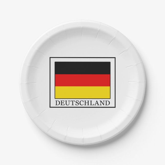 Deutschland Pappteller (Vorderseite)