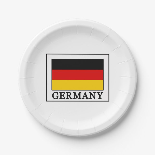 Deutschland Pappteller (Vorderseite)