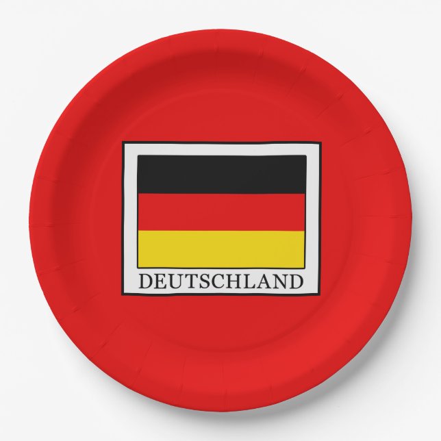 Deutschland Pappteller (Vorderseite)