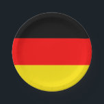 Deutschland-Party-Teller Pappteller<br><div class="desc">Deutscher Flaggen-Teller</div>