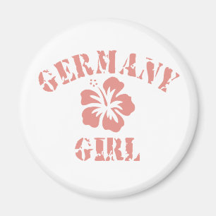 Deutschland Pink Girl Magnet