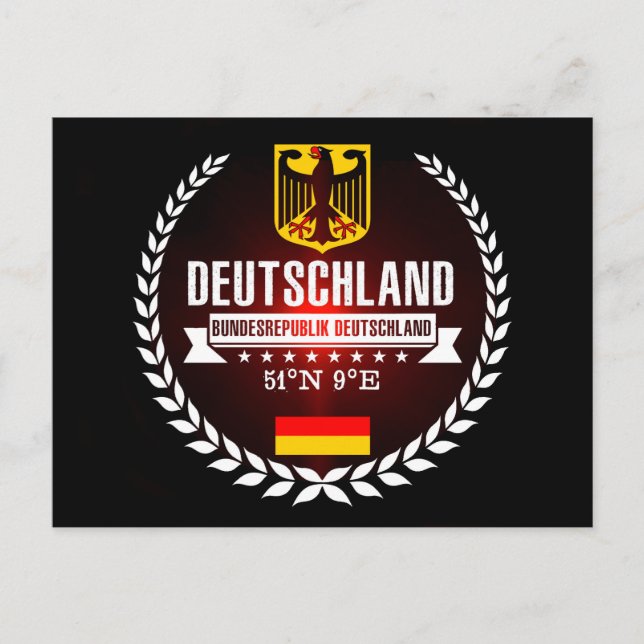 Deutschland Postkarte (Vorderseite)