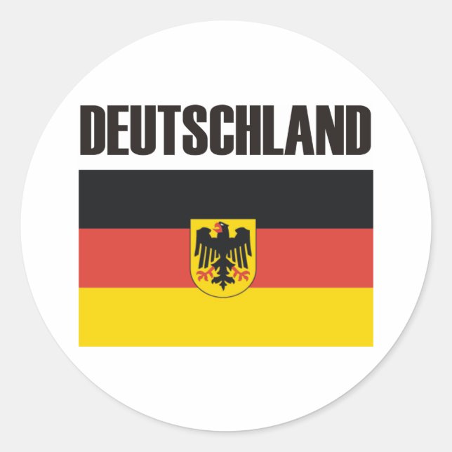 Deutschland Produkte & Designs! Runder Aufkleber (Vorderseite)