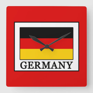 Deutschland Quadratische Wanduhr