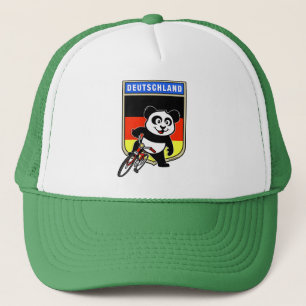 Deutschland Radfahren Panda Truckerkappe
