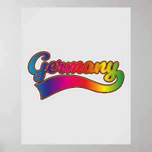 Deutschland Rainbow-Logo Poster
