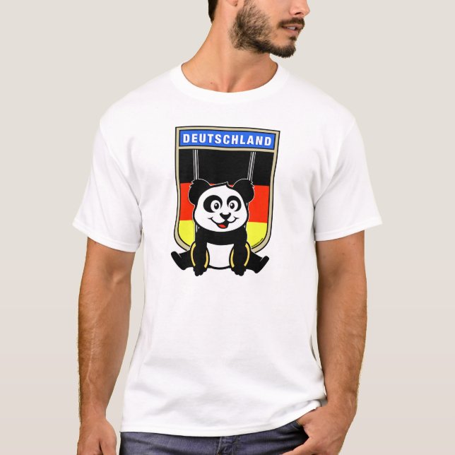 Deutschland Rang Panda T-Shirt (Vorderseite)