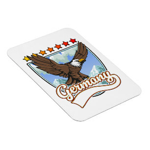 Deutschland Reisepflaster Magnet