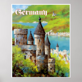 Deutschland Reiseplakat  Poster