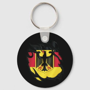 Deutschland Rippfahne Schlüsselanhänger