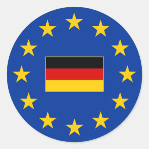 Deutschland-Rundaufkleber der Europäischen Gewerk Runder Aufkleber