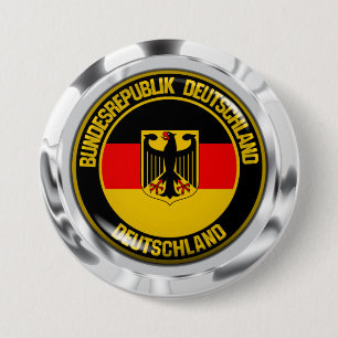 Deutschland Runde Emblem Button