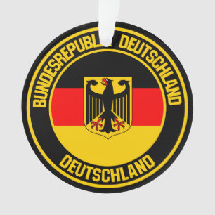 Deutschland Runde Emblem Ornament