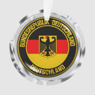 Deutschland Runde Emblem Ornament