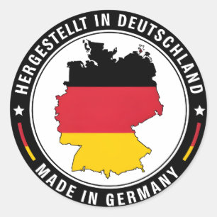 Deutschland Runder Aufkleber