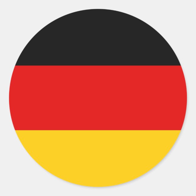 Deutschland Runder Aufkleber (Vorderseite)