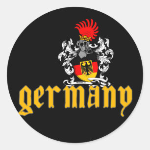 Deutschland Schildkleber Runder Aufkleber
