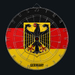 "Deutschland schlägt!" Patriotic Dart Board Dartscheibe<br><div class="desc">Machen Sie sich bereit, mit Nationalstolz auf den Stierkampf zu stoßen! Dieses Dart-Board mit deutscher Landesflagge eignet sich perfekt, um Ihr Ziel zu schärfen und Ihre Wurzeln zu feiern. Egal, ob Sie ein Dartprofi sind oder einfach nur Spaß mit Freunden haben, dieses stilvolle Dartboard wird jedem Gaumen ein Gefühl von...</div>
