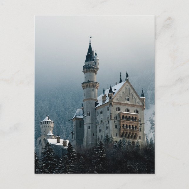 Deutschland Schloss Neuschwanstein Postkarte (Vorderseite)
