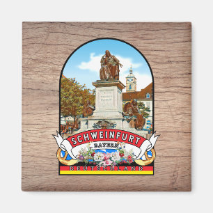 Deutschland Schweinfurt Vintage souvenir Magnet