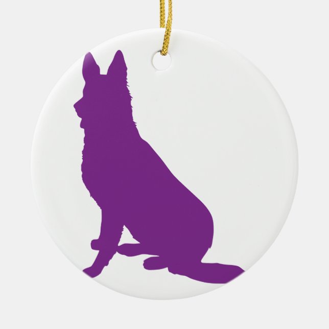 DEUTSCHLAND SHEPHERD #40 KERAMIK ORNAMENT (Vorne)