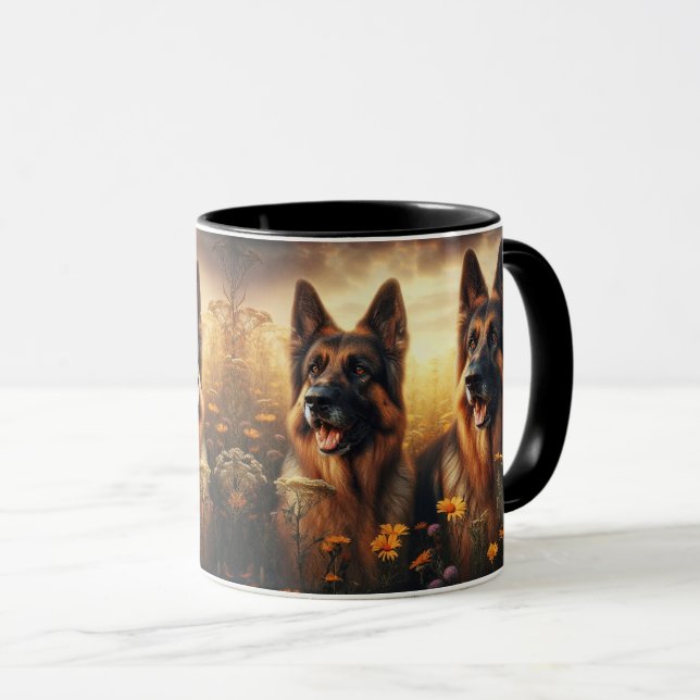 DEUTSCHLAND SHEPHERD DUO -205- TASSE (VorderseiteRechts)