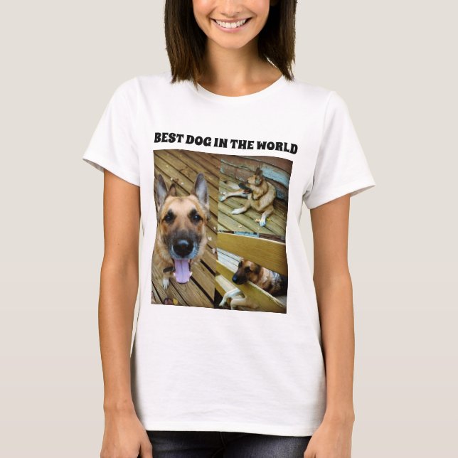 DEUTSCHLAND SHEPHERHERD BEST DOG T T-Shirt (Vorderseite)
