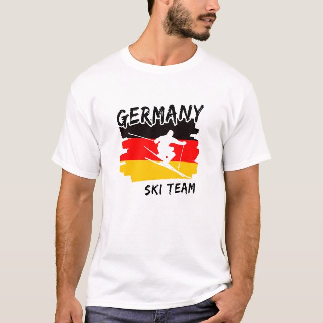 Deutschland Ski T-Shirt (Vorderseite)