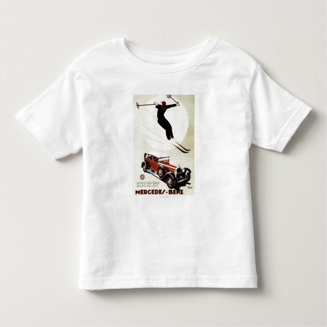 Deutschland - Skifahrer-Springen Kleinkind T-shirt (Vorderseite)