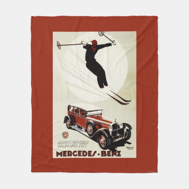 Deutschland - Skispringer Fleecedecke (Vorderseite)