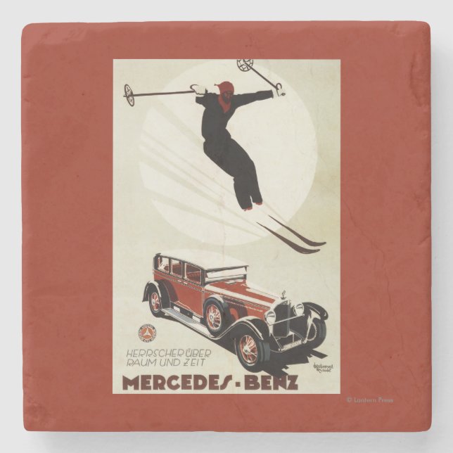 Deutschland - Skispringer Steinuntersetzer (Vorderseite)
