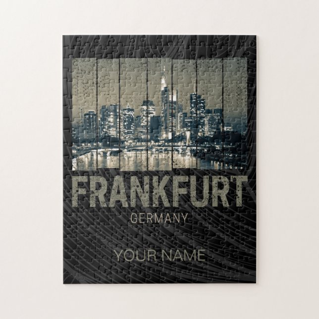 Deutschland Skyline Retro Vintag Souvenir (Vertikal)