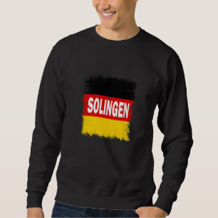 Deutschland Solingen mit deutscher Flagge Sweatshirt
