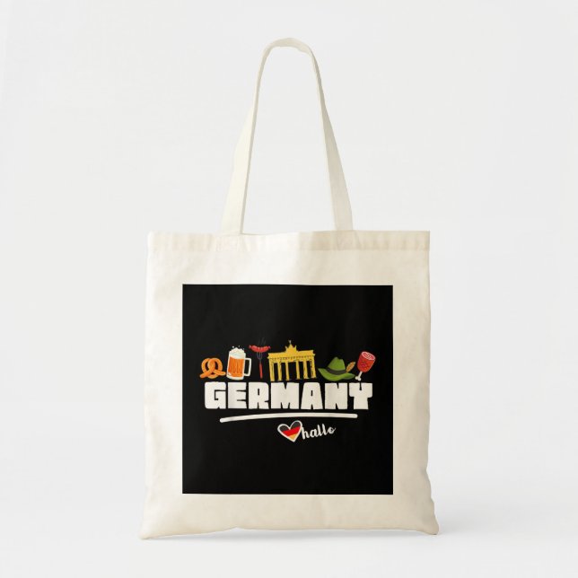 Deutschland Souvenir Shirt Travel Geschenke für Me Tragetasche (Vorne)