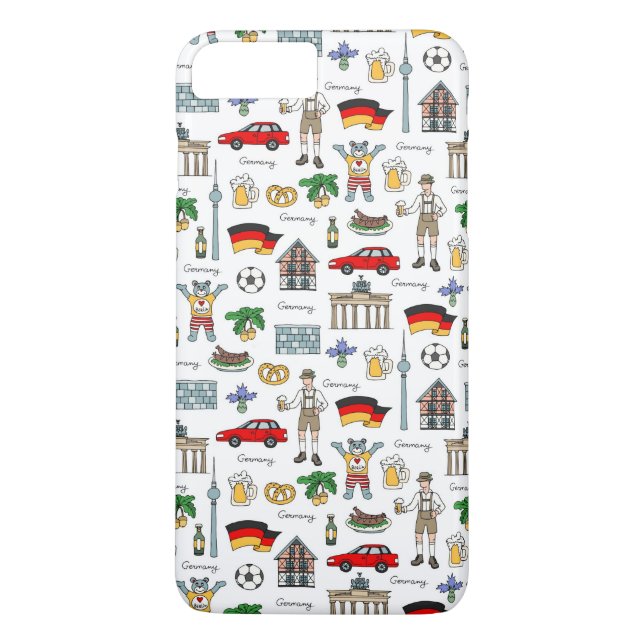 Deutschland| Symbolmuster Case-Mate iPhone Hülle (Rückseite)