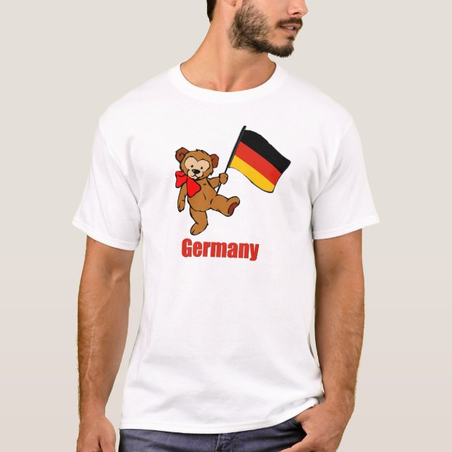 Deutschland-Teddybär T-Shirt (Vorderseite)