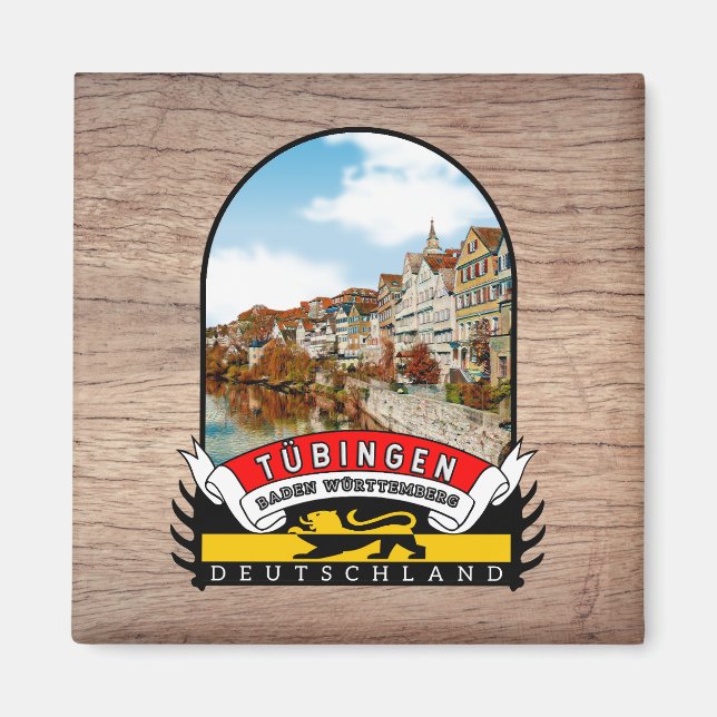 Deutschland Tübingen Vintage souvenir Magnet (Vorne)