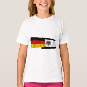 Deutschland u. Preussen wellenartig bewegende T-Shirt