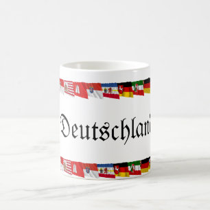 Deutschland u. seine Länder, die Flaggen Kaffeetasse