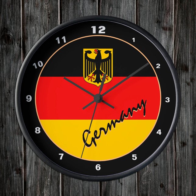 Deutschland Uhr, Modernes Zuhause-Design, deutsche Runde Wanduhr (Von Creator hochgeladen)