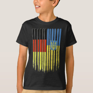 Deutschland Ukraine Deutsche Ukrainische Flagge Dr T-Shirt