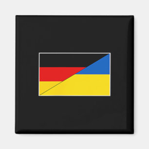 Deutschland Ukraine Flagge Deutsche Ukrainische Un Magnet