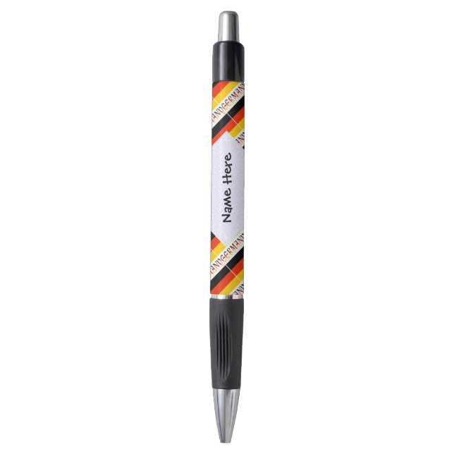 Deutschland und die deutsche Flagge Personalisiert Kugelschreiber (Vorderseite Vertikal)