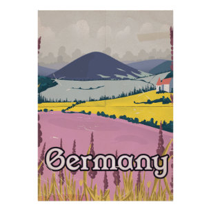 Deutschland Vintage Landreiseplakat Fotodruck
