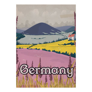 Deutschland Vintage Landreiseplakat Fotodruck