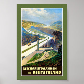 Deutschland Vintage-Reiseposter Restauriert Poster