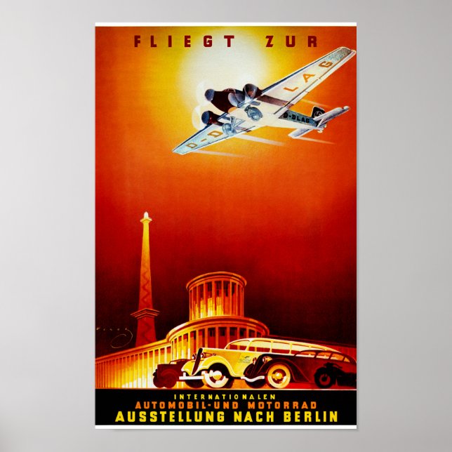 Deutschland Vintage Travel Poster wiederhergestell (Vorne)