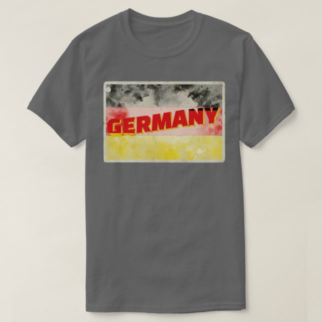 Deutschland Vintager Retro-Souvenir T-Shirt (Design vorne)