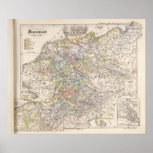 Deutschland von 1649 bis 1792 poster